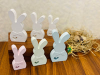 
              Minimalistisches Osterhasen-Trio „Pure Spring“ – 3er Set aus Gießpulver
            