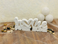 
              Handgefertigter Schriftzug „Home Sweet Home“
            