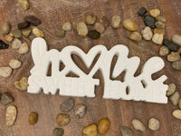 
              Handgefertigter Schriftzug „Home Sweet Home“
            