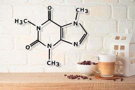 Koffein Molekül Formel Wanddekoration,Wandkunst, Kaffee , Moderne Büro Deko