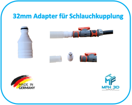 Schlauchadapter Kupplung 32mm Intex Bestway Pool Garten passend für Gardena